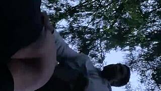 Watch This Sexy BBW Take Sunset Backshots In The Forest!