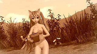 Hatsune Miku Nude Mod In Full Cat Costume
