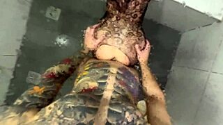 My skinny stepsister waited me in the shower and