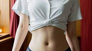 Blindfold Asian Massage Girls Get Sexy Lingerie Treatment!