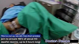 Dr. Tampa has Aria Nicole try a foley catheter