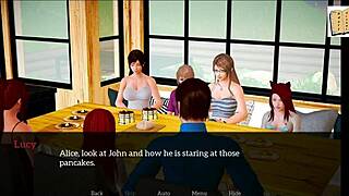 Teen Brunette And Milf Engage In Homemade Family Game With Big Tits And Ass