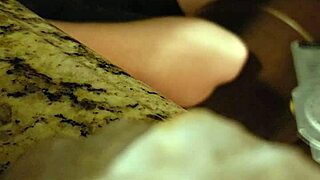 BBW Julie Jiggles blowjob cum swallow hidden cam.