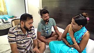 i seduced our beautiful indian maid into a hardcore desi threesome fucking session with my friends