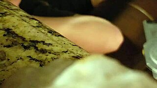 BBW Julie Jiggles blowjob cum swallow hidden cam.