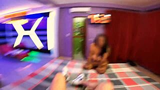 Blooper During Latina's Blowjob In Casting Camera Missed Angle