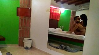 Horny hotwife enjoys intense stand and carry fucking in the motel room with rough domination