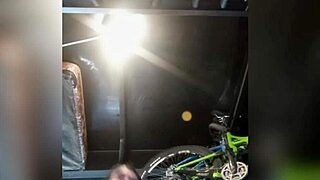 stroking big cock while working out until multiple cums?