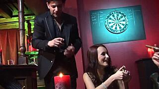 black haired beauty enjoys hard pussy pounding outdoors