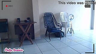 Hot Waitress Works at the Bar