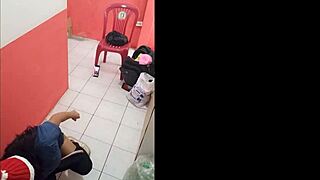 Nurse Shows Ass In Hospital Corridor, Horny For Boyfriend