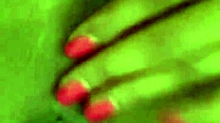 Fingering my juicy virgin chocolate pussy until I scream and cream.