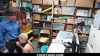 Thief caught on dog leash faces intense interrogation