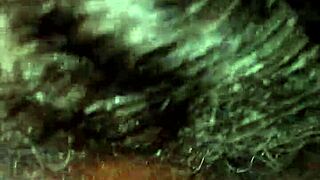 This mature woman gives a pov blowjob in the car