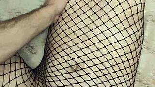 Pov Milf Wife Takes Anal In Fishnet Stockings