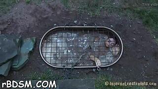 Brunette beauty gets holes fucked with toys