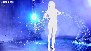 i'm watching this beautiful blonde teen play naked in the water, she's so cute but 18+