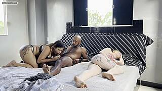 I woke my friend's husband for risky fucking while she snored beside, ending with mouth cum