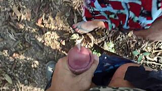 Sex in the park with a married fan