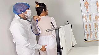 The cuckold groom watches his bride get humiliated at the gynecologist