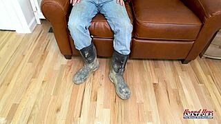 cute brunette kay lee plugs her butt and gets twat fucked