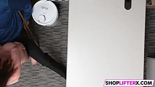 I punish that shoplifting teen Veronica with my strong dick at the office