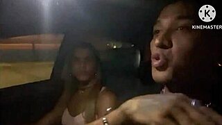 Wife fucking fan on highway outdoors