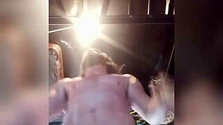 stroking big cock while working out until multiple cums?