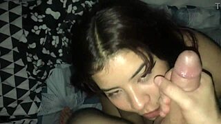 hermanastra latina seduces her hermanastro, sucks his cock and gets fucked hard