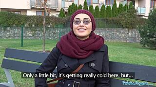 The Afghan beauty says, 'I'll pay to fuck that big cock in public outdoors'