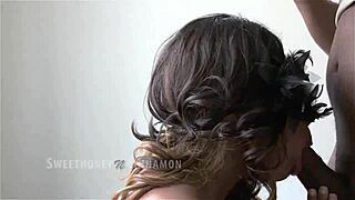 Sensual Blowjob With Facial Cumshot On Milf Tits