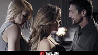 Naughty birthday surprise with sarah vandella and river fox