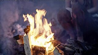 Fantasy Bare Maidens Cum At Campfire.