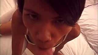 Asian Nympho Sucks And Fucks Big Dick