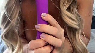 Purple lingerie perfectly matches my vibrator for some sexy play 😏