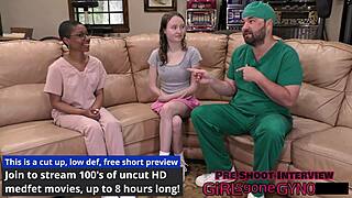 Bold Virginity Clinic Roleplay With Nurse Serena Morgan In Latex Gloves And Humiliation