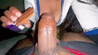 indian girlfriend 18 gets chocolate smeared all over her body