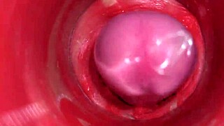 Camera Inside Pussy Powerfull Cum In Pussy Best Internal Asmr In 4k With Oiled Creampie And Machine