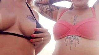 Talking dirty on beach then deflowering young guy