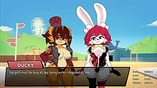 honeymoon couple plays comical games with creampie