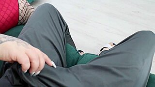 I blew him while he watched our video on tv, ending with facial and cum in mouth