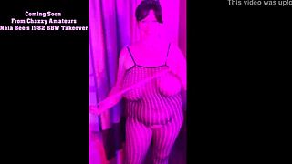 Naia Bees 1982 BBW Takes Over with Big Tits and Retro Dancing