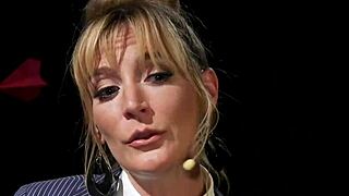 blonde domme anal fucks black male slave with choking and gagging