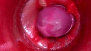 摄像头进逼强力射精逼内最佳内部ASMR 4K油润内射和机器