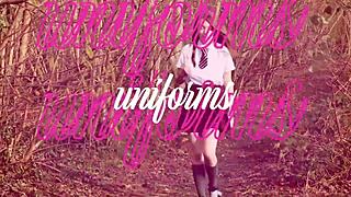 teen student works a plug in her ass!