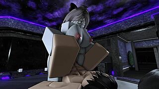 my slutty friend asks me to fuck her hard and i end up with a creampie inside of her pussy on roblox