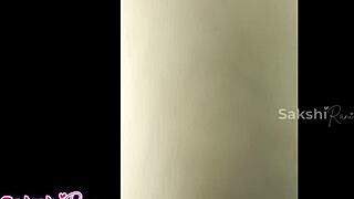 Desi stepson spies stepmom peeing, then fucks her big hairy pussy with creampie