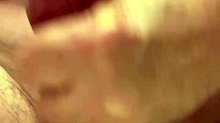 65-year-old amateur jerks slowly in close-up, cumming at the end