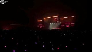 Intriguing concert by born pink blink with asian japanese vibes