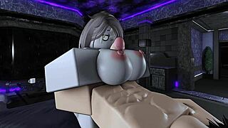 my slutty friend asks me to fuck her hard and i end up with a creampie inside of her pussy on roblox